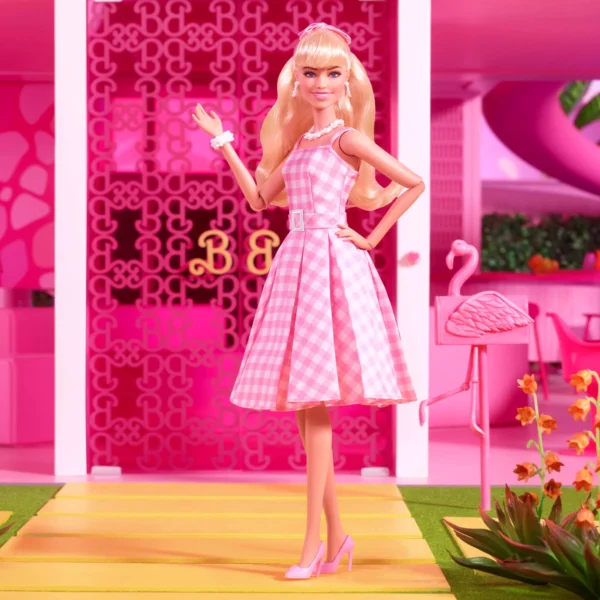 Barbie in Pink Gingham Dress – Barbie The Movie Collectible Doll - Image 3