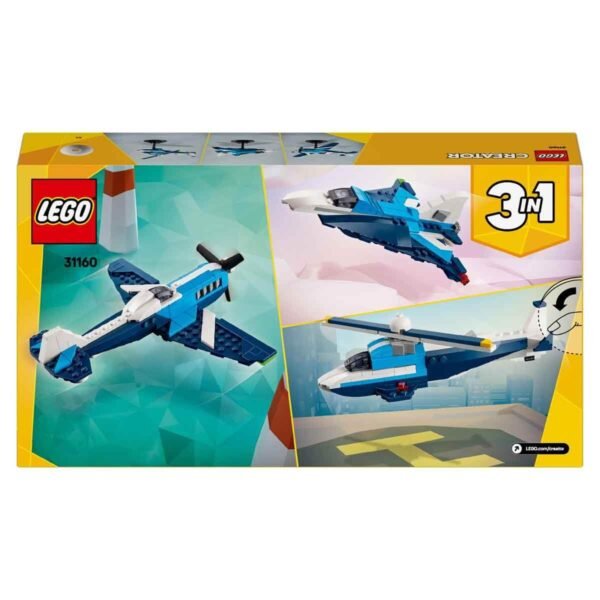 LEGO Creator 3in1 Aircraft Race Plane Toy Vehicle Playset 31160 Building Blocks Toys for 7+ Gift for Boys and Girls  Amazon.in: Toys & Games - Image 4