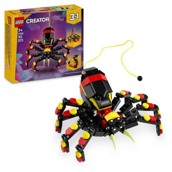 LEGO Creator 3in1 Wild Animals Surprising Spider Toy Playset 31159 Building Blocks Toys for 7+ Gift for Boys and Girls  Amazon.in: Toys & Games