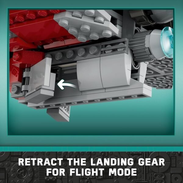 LEGO Star Wars Ahsoka Tano’s T-6 Jedi Shuttle 75362 Star Wars Playset Based on The Ahsoka TV Series, Show Inspired Building Toy for Ahsoka Fans Featuring a Buildable Starship and 4 Star Wars Figures  Anvit Toy World - Image 4