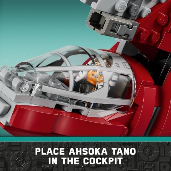 LEGO Star Wars Ahsoka Tano’s T-6 Jedi Shuttle 75362 Star Wars Playset Based on The Ahsoka TV Series, Show Inspired Building Toy for Ahsoka Fans Featuring a Buildable Starship and 4 Star Wars Figures  Anvit Toy World - Image 3