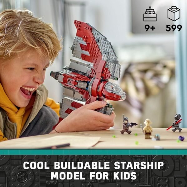 LEGO Star Wars Ahsoka Tano’s T-6 Jedi Shuttle 75362 Star Wars Playset Based on The Ahsoka TV Series, Show Inspired Building Toy for Ahsoka Fans Featuring a Buildable Starship and 4 Star Wars Figures  Anvit Toy World - Image 2