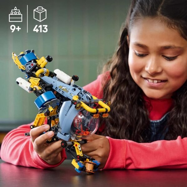 LEGO Technic Deep-Sea Research Submarine Toy Set 42201 Building Blocks Toys for 9+ Gift for Boys and Girls  Anvit Toy World - Image 7
