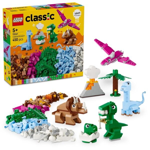 LEGO Classic Creative Dinosaurs, Imaginative Toy Models 11041 Building Blocks Toys for 5+ Gift for Boys and Girls  Anvit Toy World