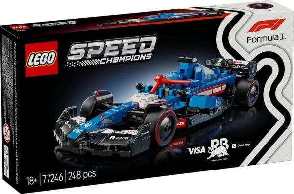 LEGO Speed Champions Visa Cash App RB VCARB 01 F1 Race Car Vehicle Kit 77246 Building Blocks for 18+ Gift  Anvit Toy World - Image 4