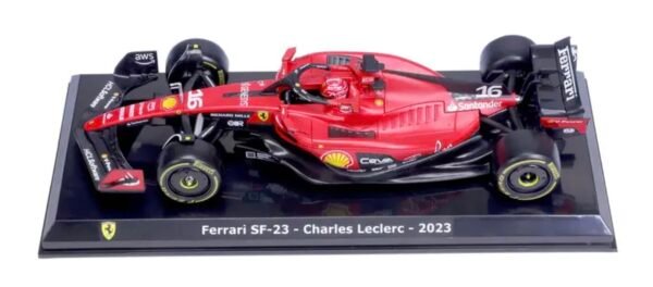 Bburago - 1/24 Scale Model Compatible with Ferrari SF23# 16 Compatible with Charles Leclerc F1 Racing Car Model 2023  Anvit Toy World - Image 2