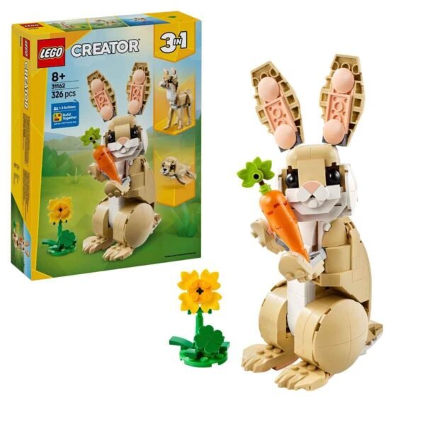 LEGO Creator 3in1 Cute Bunny Toy Animal Playset 31162 Building Blocks Toys for 8+ Gift for Boys and Girls  Anvit Toy World