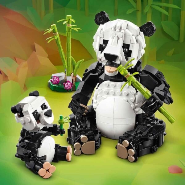 LEGO Creator 3in1 Wild Animals Panda Family Toy Playset 31165 Building Blocks Toys for 8+ Gift for Boys and Girls  Amazon.in: Toys & Games - Image 5
