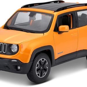 Maisto - 1/24 Scale Model Compatible with Jeep Renegade 2017 SUV Miniature Car (Orange)  Anvit Toy World