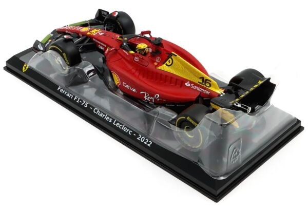 Bburago-1/24 Scale Model Compatible With Ferrari Formula 1 Scuderia Monza Livery 2022 F1-75 Compatible With Charles Leclerc, Red  Anvit Toy World - Image 4