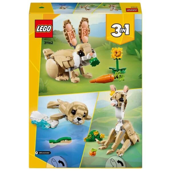LEGO Creator 3in1 Cute Bunny Toy Animal Playset 31162 Building Blocks Toys for 8+ Gift for Boys and Girls  Anvit Toy World - Image 4