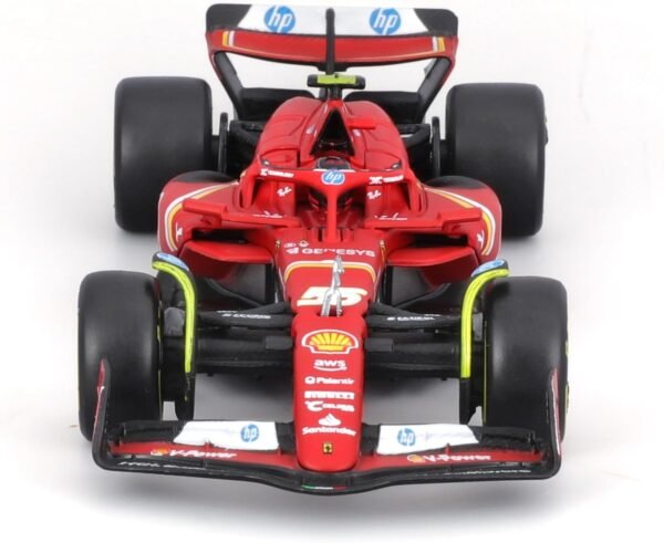 Bburago - 1/43 Scale Model Compatible with Ferrari SF24# 55 Compatible with Carlos Sainz 2024 Formula One Race Car Miniature  Anvit Toy World - Image 4