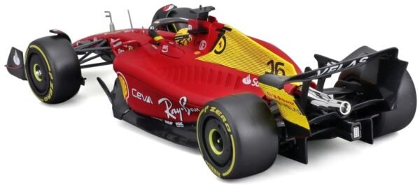 Bburago-1/24 Scale Model Compatible With Ferrari Formula 1 Scuderia Monza Livery 2022 F1-75 Compatible With Charles Leclerc, Red  Anvit Toy World - Image 2