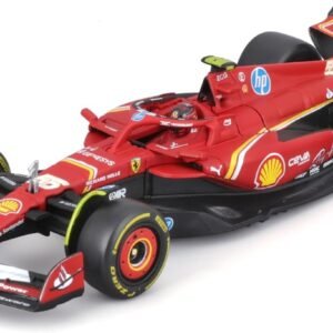 Bburago - 1/43 Scale Model Compatible with Ferrari SF24# 55 Compatible with Carlos Sainz 2024 Formula One Race Car Miniature  Anvit Toy World