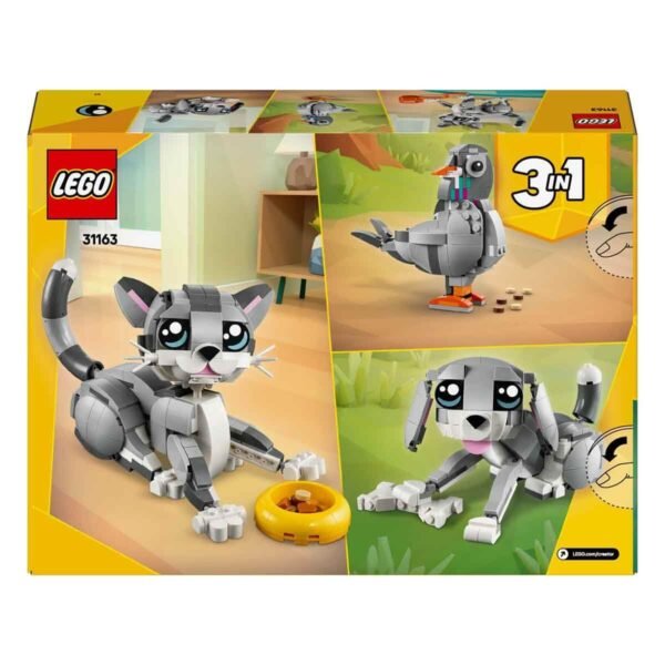 LEGO Creator 3in1 Playful Cat Pet Toy Animal Playset 31163 Building Blocks Toys for 8+ Gift for Boys and Girls  Anvit Toy World - Image 4
