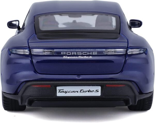 Bburago - 1/24 Scale Model Compatible with Porsche Taycan Turbo S 2019 Sports Car Miniature Collectible (Blue)  Anvit Toy World - Image 4