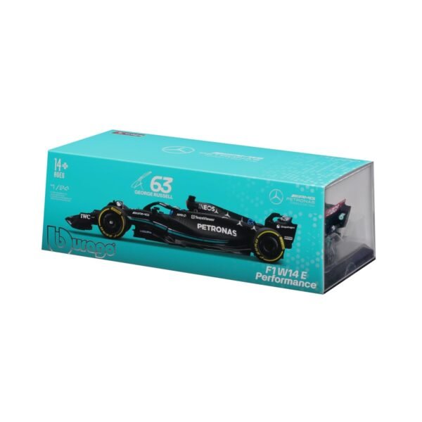 Bburago Formula Racing 2023 Mercedes W14 E Performance #63 George Russell 124 Scale Diecast Vehicle  Amazon.in: Toys & Games - Image 3