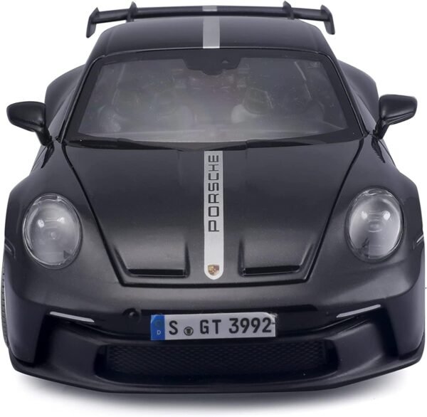 Bburago Maisto - 1/18 Scale Model Compatible With Porsche 911 Gt3 Rs Replica Miniature Sports Car Model Premium Edition With Window Glasses (Black)  Anvit Toy World - Image 4