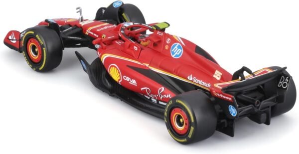 Bburago - 1/43 Scale Model Compatible with Ferrari SF24# 55 Compatible with Carlos Sainz 2024 Formula One Race Car Miniature  Anvit Toy World - Image 3