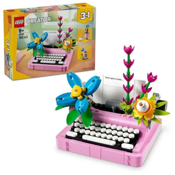 LEGO Creator 3in1 Typewriter with Flowers Toy Playset 31169 Building Blocks Toys for 8+ Gift for Boys and Girls  Anvit Toy World