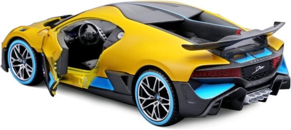 Maisto - 1/24 Scale Model Compatible with Bugatti Divo 2018 Sports Car Model Replica (Yellow)  Anvit Toy World - Image 2