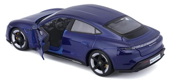 Bburago - 1/24 Scale Model Compatible with Porsche Taycan Turbo S 2019 Sports Car Miniature Collectible (Blue)  Anvit Toy World - Image 8