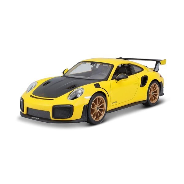 Bburago Maisto Porsche 911 Gt2 Rs Yellow With Carbon Hood 1/24 Diecast Model Car 31523  Anvit Toy World