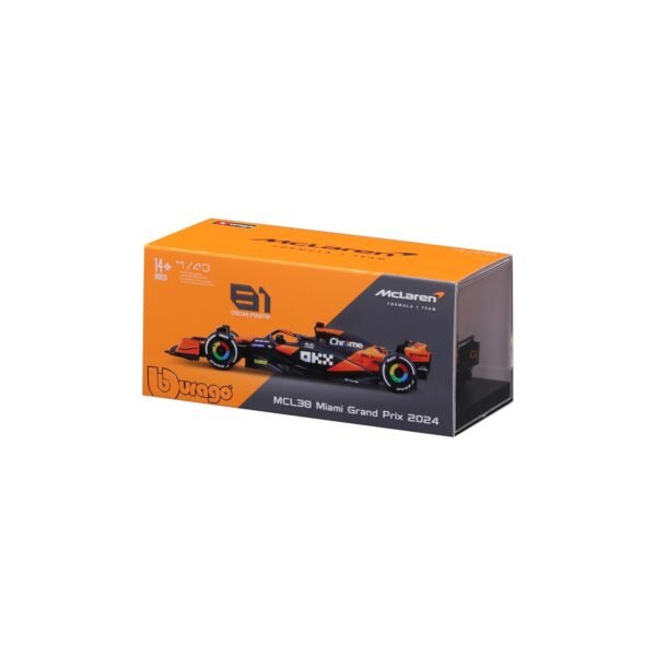 Bburago 143 2024 Race McLaren MCL38 with Helmet, Piastri #81  Amazon.in: Toys & Games - Image 7