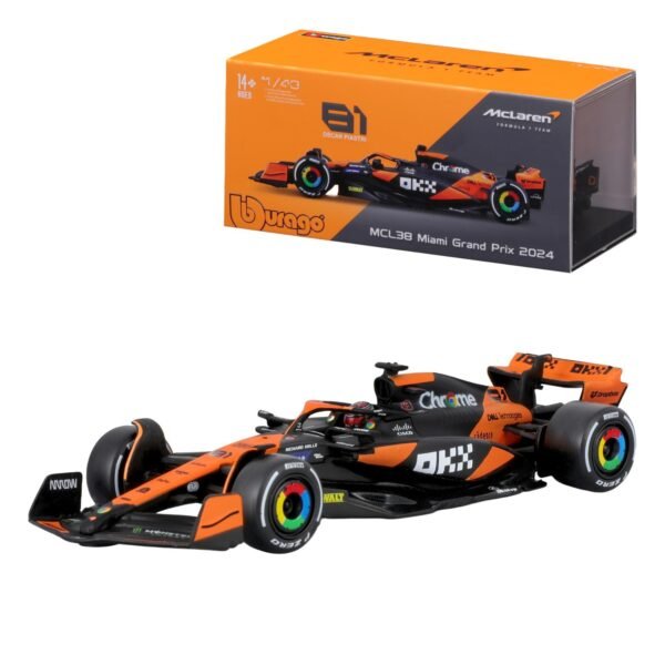 Bburago 143 2024 Race McLaren MCL38 with Helmet, Piastri #81  Amazon.in: Toys & Games