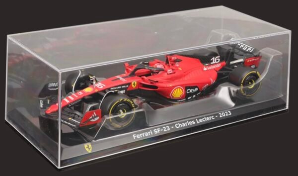 Bburago - 1/24 Scale Model Compatible with Ferrari SF23# 16 Compatible with Charles Leclerc F1 Racing Car Model 2023  Anvit Toy World - Image 5