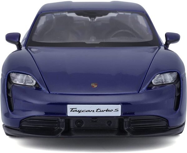 Bburago - 1/24 Scale Model Compatible with Porsche Taycan Turbo S 2019 Sports Car Miniature Collectible (Blue)  Anvit Toy World - Image 5