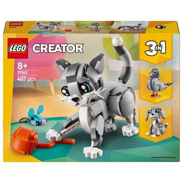 LEGO Creator 3in1 Playful Cat Pet Toy Animal Playset 31163 Building Blocks Toys for 8+ Gift for Boys and Girls  Anvit Toy World - Image 3