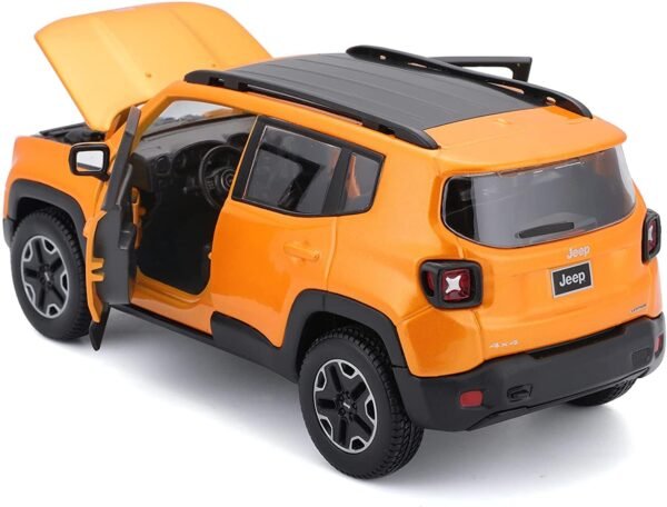 Maisto - 1/24 Scale Model Compatible with Jeep Renegade 2017 SUV Miniature Car (Orange)  Anvit Toy World - Image 3