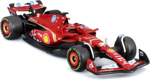 Bburago - 1/43 Scale Model Compatible with Ferrari SF24# 16 Compatible with Charles Leclerc 2024 Race Formula One Miniature  Anvit Toy World - Image 2