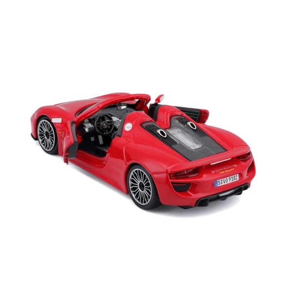 Bburago 918 Porsche Spyder, Metallic Grey  Anvit Toy World - Image 2