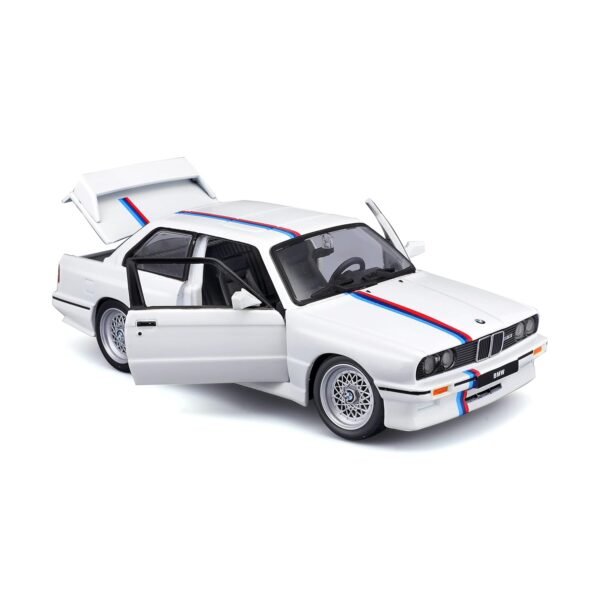 Burago - May Cheong GROUP-BBURAGO-1/24 BMW M3 1988-White-Child Vehicle from 3 years - 21100W, 21100W, White  Anvit Toy World - Image 5