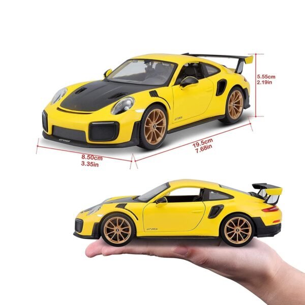 Bburago Maisto Porsche 911 Gt2 Rs Yellow With Carbon Hood 1/24 Diecast Model Car 31523  Anvit Toy World - Image 10