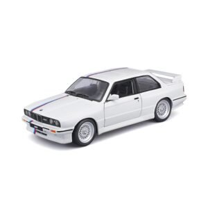 Burago - May Cheong GROUP-BBURAGO-1/24 BMW M3 1988-White-Child Vehicle from 3 years - 21100W, 21100W, White  Anvit Toy World