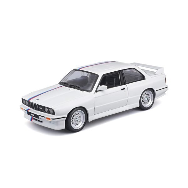 Burago - May Cheong GROUP-BBURAGO-1/24 BMW M3 1988-White-Child Vehicle from 3 years - 21100W, 21100W, White  Anvit Toy World