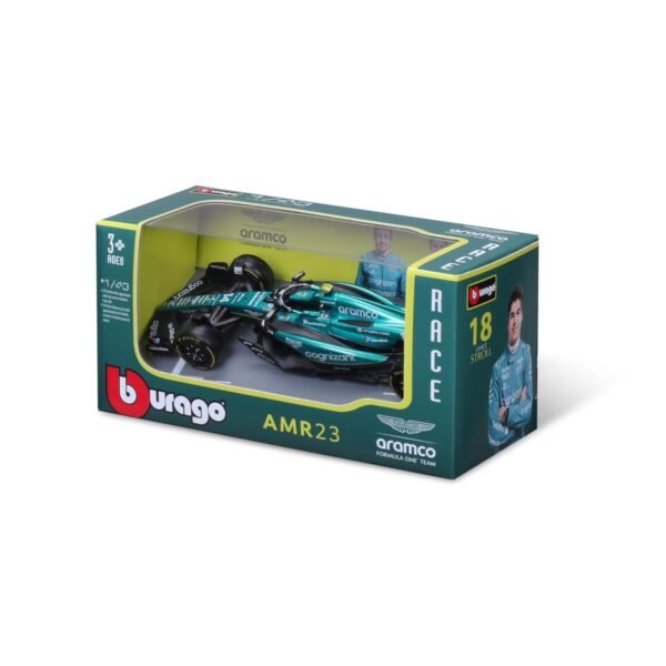 Buy Formula 1 Aston Martin F1 Team AMR23 - F. ALONSO 14 Season 2023 - 143 Scale 12cm - BBurago 38090 Online at Low Prices in India - Amazon.in - Image 7