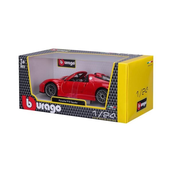 Bburago 918 Porsche Spyder, Metallic Grey  Anvit Toy World - Image 4