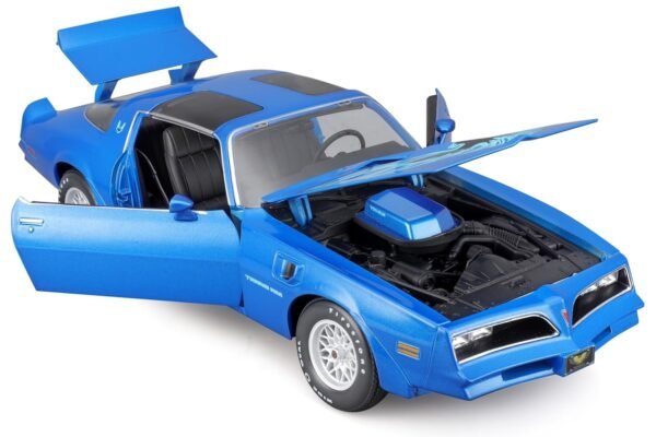 Maisto - 1/18 Scale Model Compatible with Pontiac Firebird Trans AM 1978 Classic Car Model Collectible (Blue)  Anvit Toy World