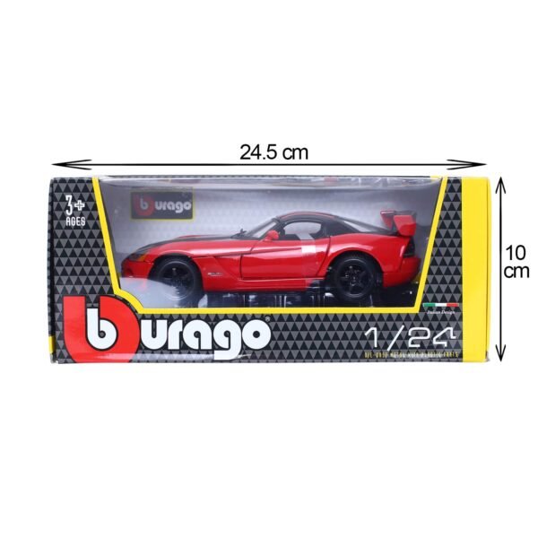 Bburago Die-Cast 124 Scale Dodge Viper SRT 10 ACR Car (Orange/Black), (22114O)  Amazon.in: Toys & Games - Image 6