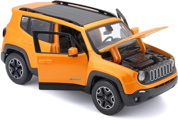 Maisto - 1/24 Scale Model Compatible with Jeep Renegade 2017 SUV Miniature Car (Orange)  Anvit Toy World - Image 2