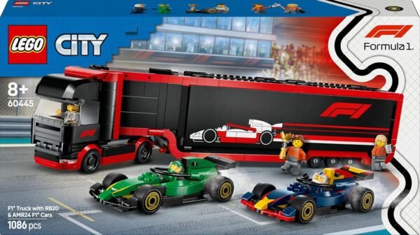 LEGO City F1 Truck with RB20 & AMR24 F1 Cars Toy Race Vehicle Transporter Playset 60445  Anvit Toy World - Image 8