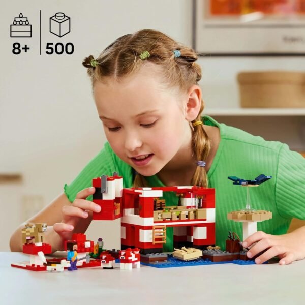 LEGO Minecraft The Mooshroom House Island Gamer Kit Toy for Kids 21270 Building Blocks Toys for 8+ Gift for Boys and Girls  Anvit Toy World - Image 6
