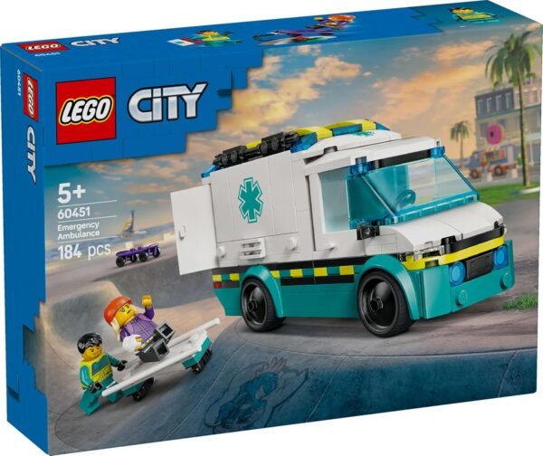 LEGO City Emergency Ambulance Toy Truck Building Set 60451 Building Blocks Toys for 5+ Gift for Boys and Girls  Anvit Toy World - Image 9
