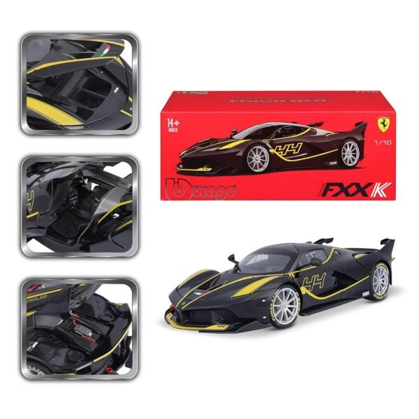 Bburago Ferrari FXX K Signature Series 1/18 Black  Anvit Toy World - Image 11