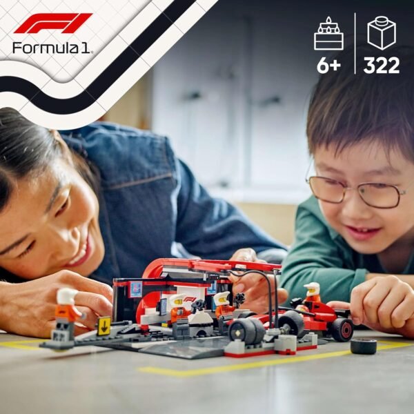 LEGO City F1 Pit Stop & Pit Crew with Ferrari Car Racing Vehicle Toy 60443 Building Blocks Toys for 6+ Gift for Boys and Girls  Anvit Toy World - Image 3