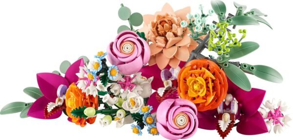 LEGO Botanicals Pretty Pink Flower Bouquet Floral Decor 10342 Building Blocks for 18+ Gift  Anvit Toy World - Image 2
